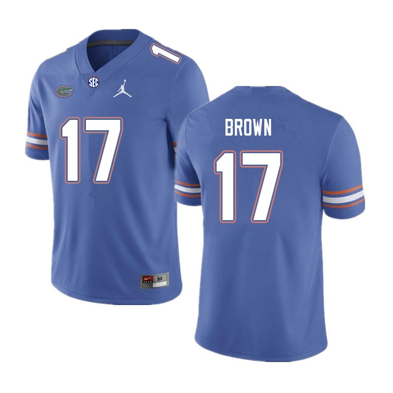 Men #17 Max Brown Florida Gators College Football Jerseys Sale-Royal